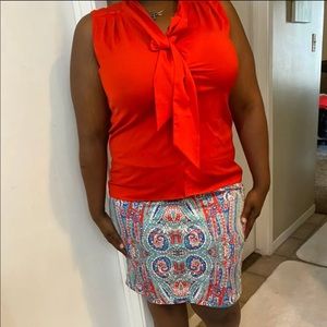 Scarlet business outfit